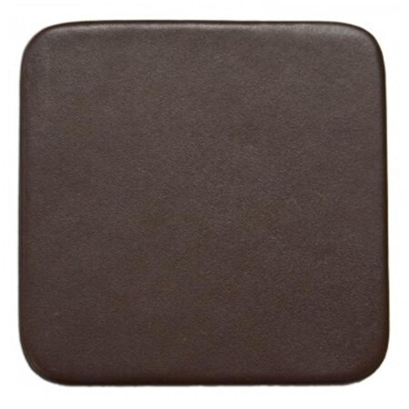 Dacasso Chocolate Brown Leatherette Square Coaster A3455
